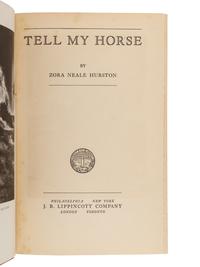 HURSTON, Zora Neale (1891-1960). Tell My Horse: Voodoo and Life in Haiti and Jamaica. 1938.