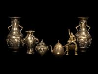 Six Japanese Copper Vessels