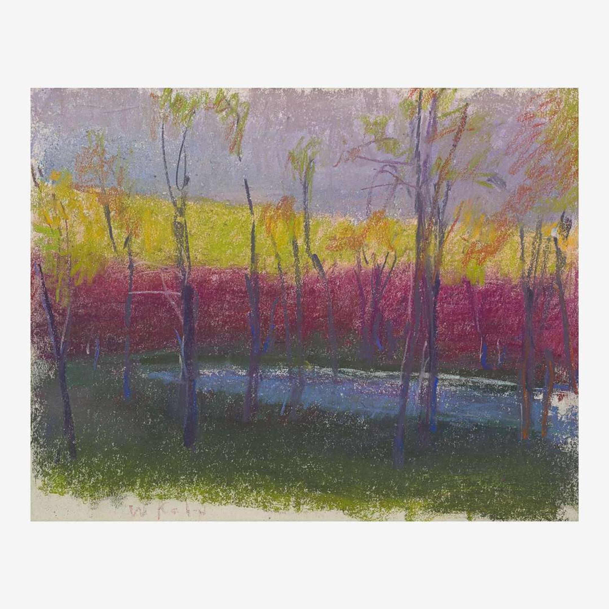 Wolf Kahn (American/German, 1927-2020) Reservoir