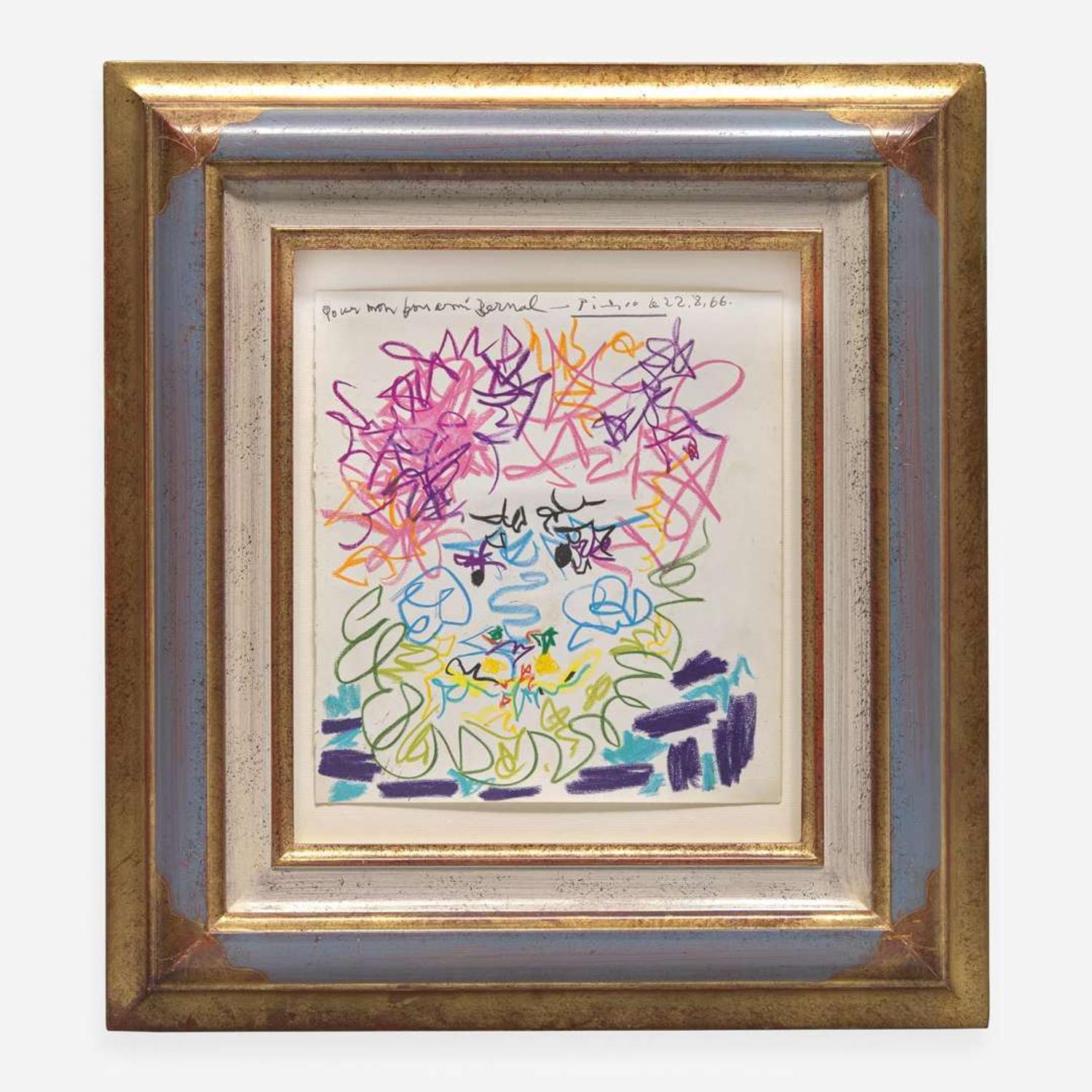 Pablo Picasso (Spanish, 1881-1973) Tête d'Homme Barbu