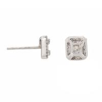 Diamond and White Gold Earrings