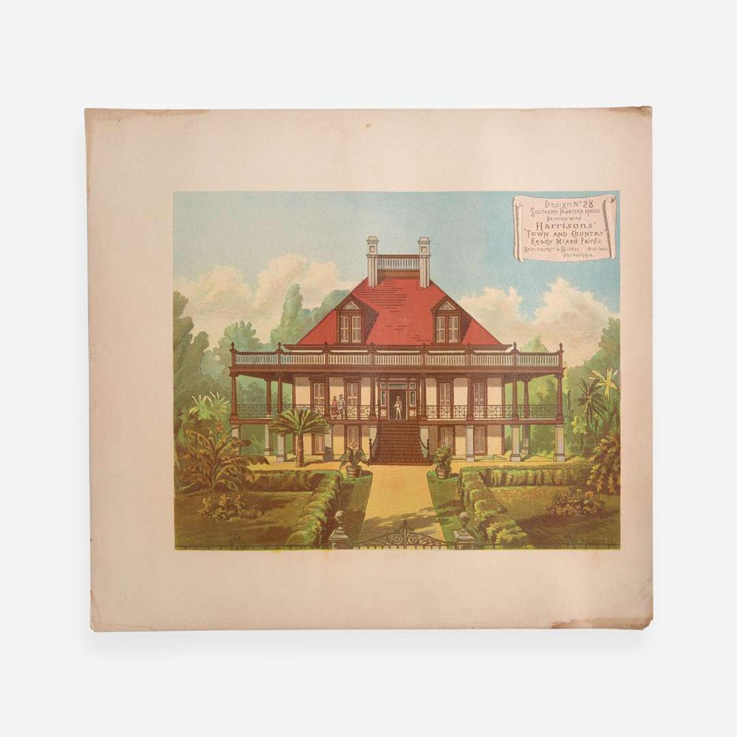 [Architecture] [Philadelphia] (Practical Illustrations of Various Combinations of Harrisons' "Town and Country" Ready Mixed Paints)