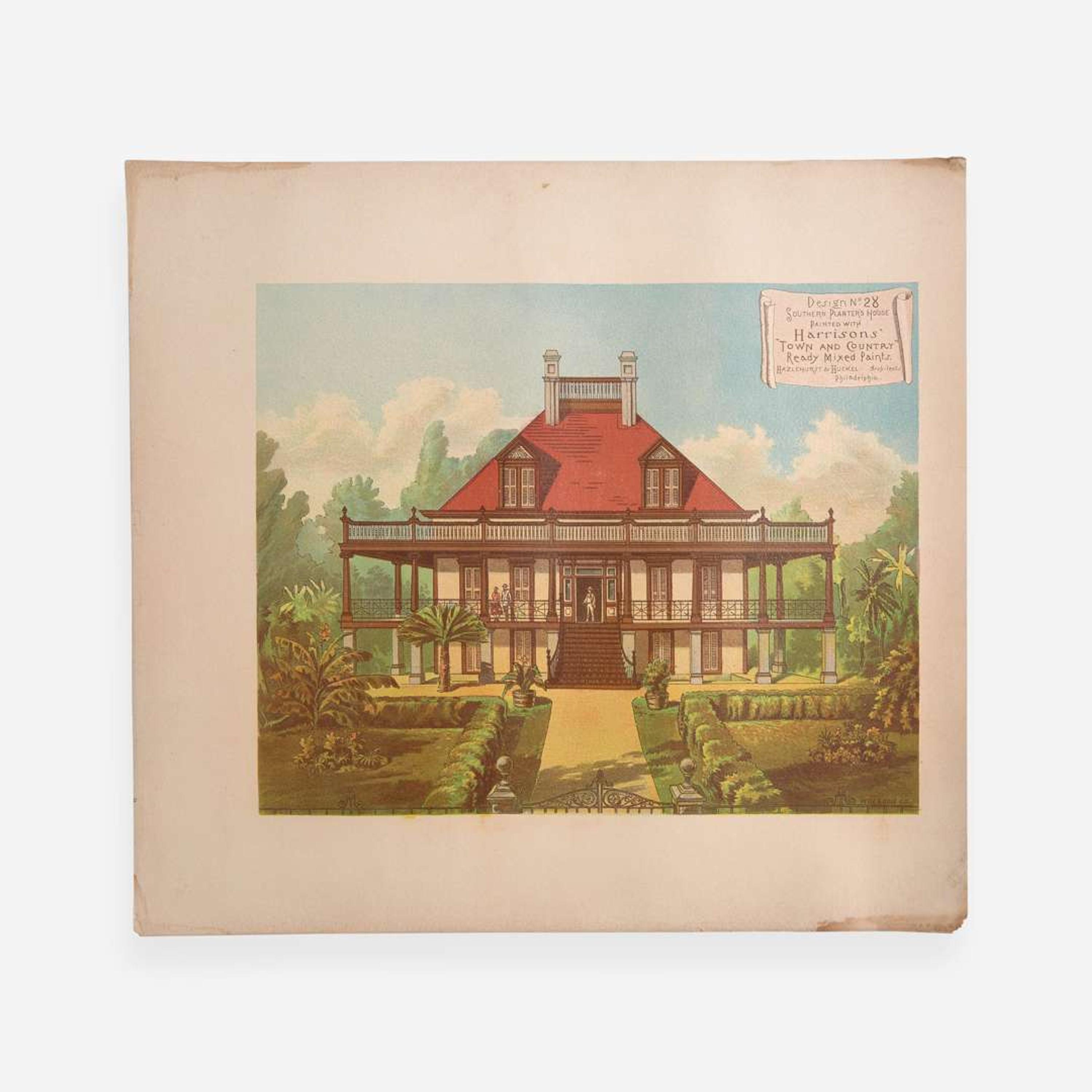 [Architecture] [Philadelphia] (Practical Illustrations of Various Combinations of Harrisons' "Town and Country" Ready Mixed Paints)