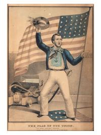 An E.B. & E.C. Kellogg Hand Colored Lithograph, 'The Flag of Our Union'