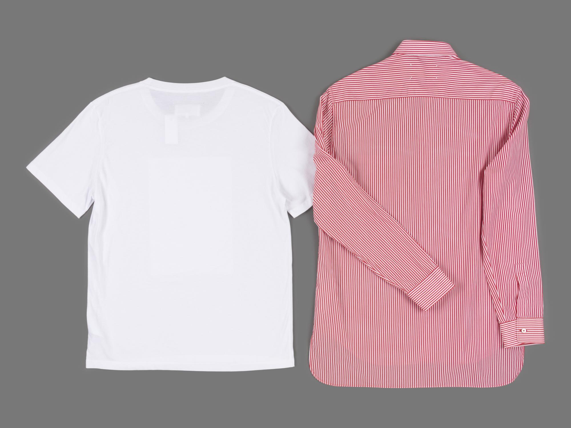 Four Men's Designer Shirts; Two Margiela, Two Valentino, c.2017 — BNY 104, 125, 110, 117