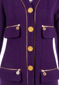 Chanel Purple Fantasy Tweed Suit, 1990s