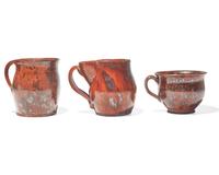 A Glazed Redware Shaving Mug, Pennsylvania, late 19th century