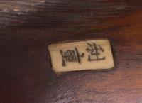A Japanese Boxwood Netsuke Length 3 1/4 inches.