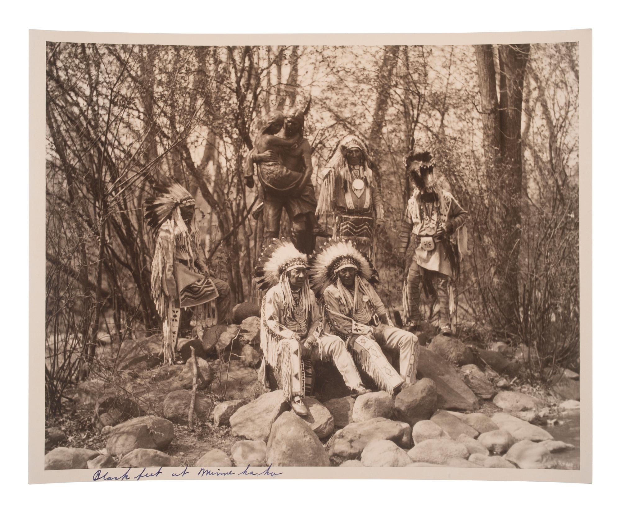 [NATIVE AMERICANS]. Approx. 90 photographs and prints featuring Native American subjects.