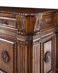 An Italian Baroque Style Walnut Serving Cabinet