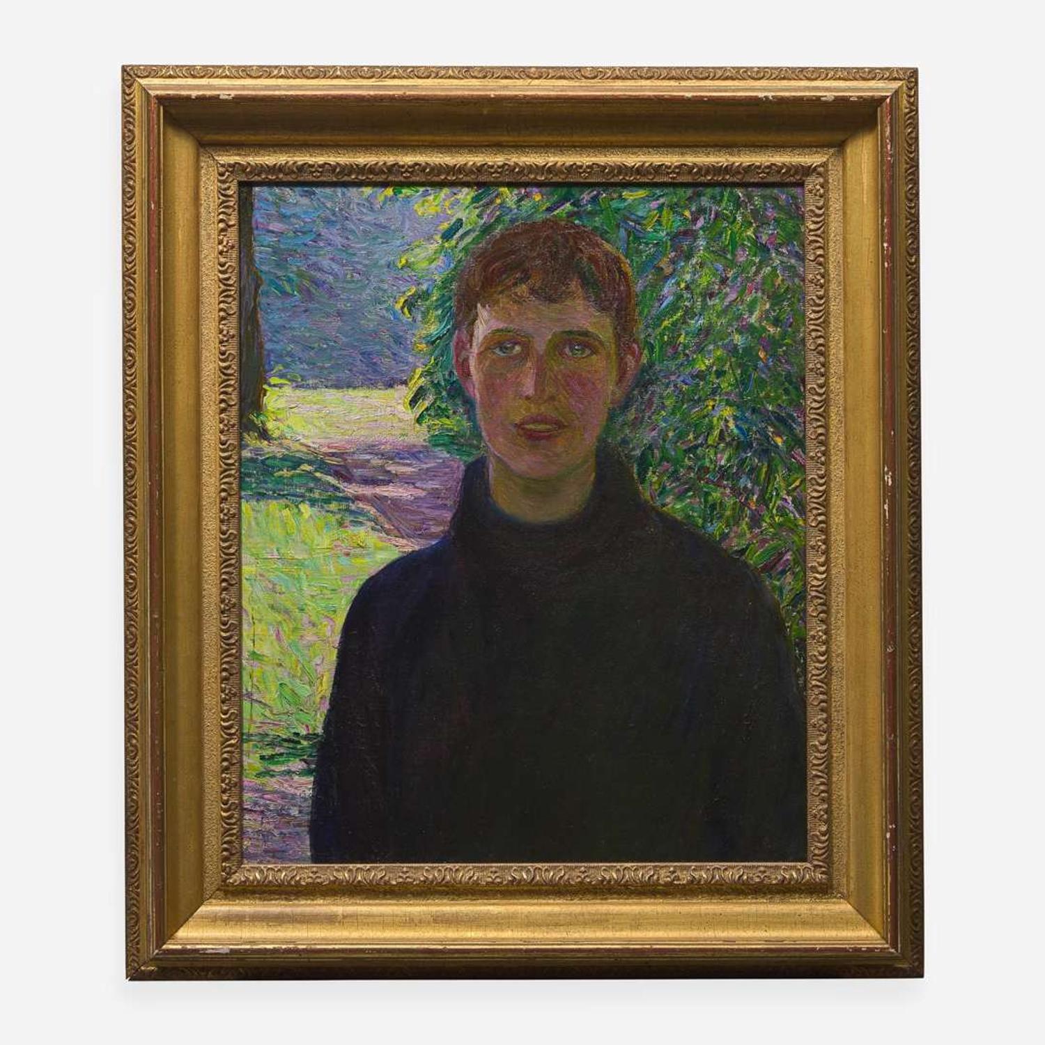 Lilla Cabot Perry (American, 1848-1933) Portrait of a Boy in Black