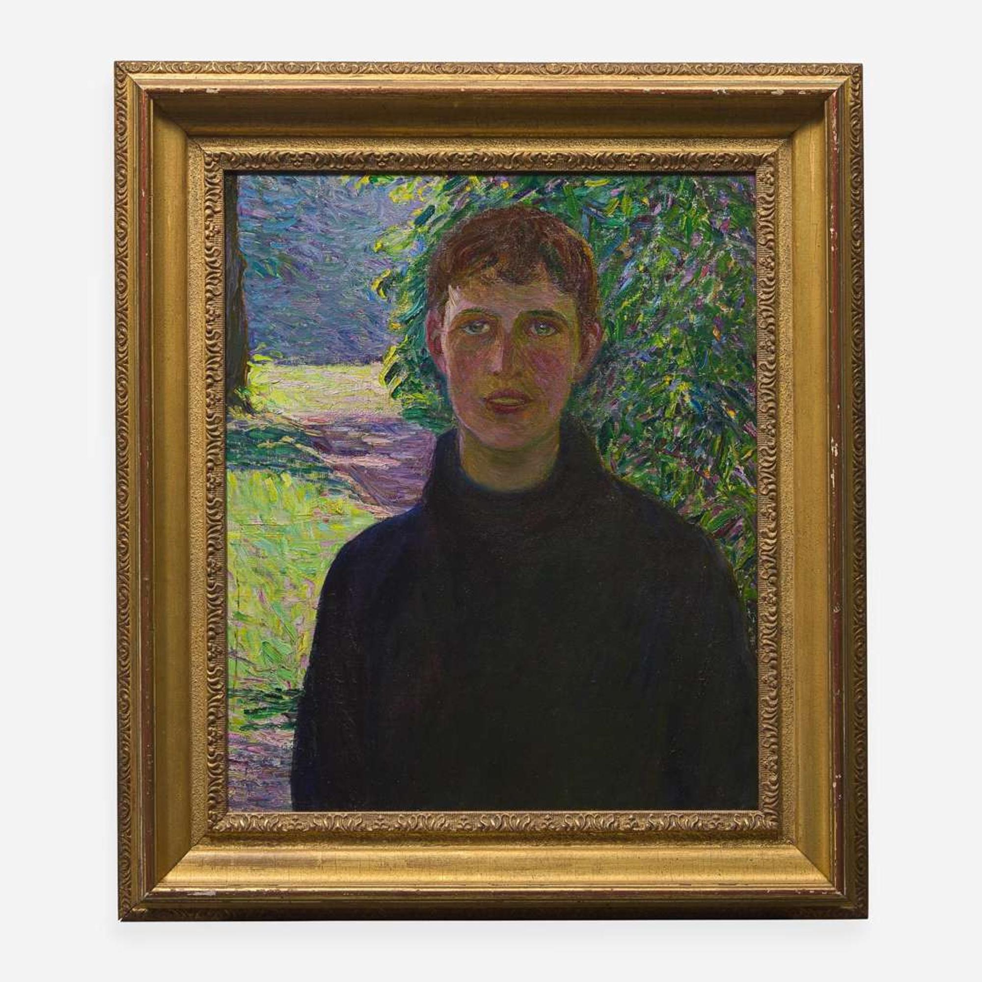 Lilla Cabot Perry (American, 1848-1933) Portrait of a Boy in Black