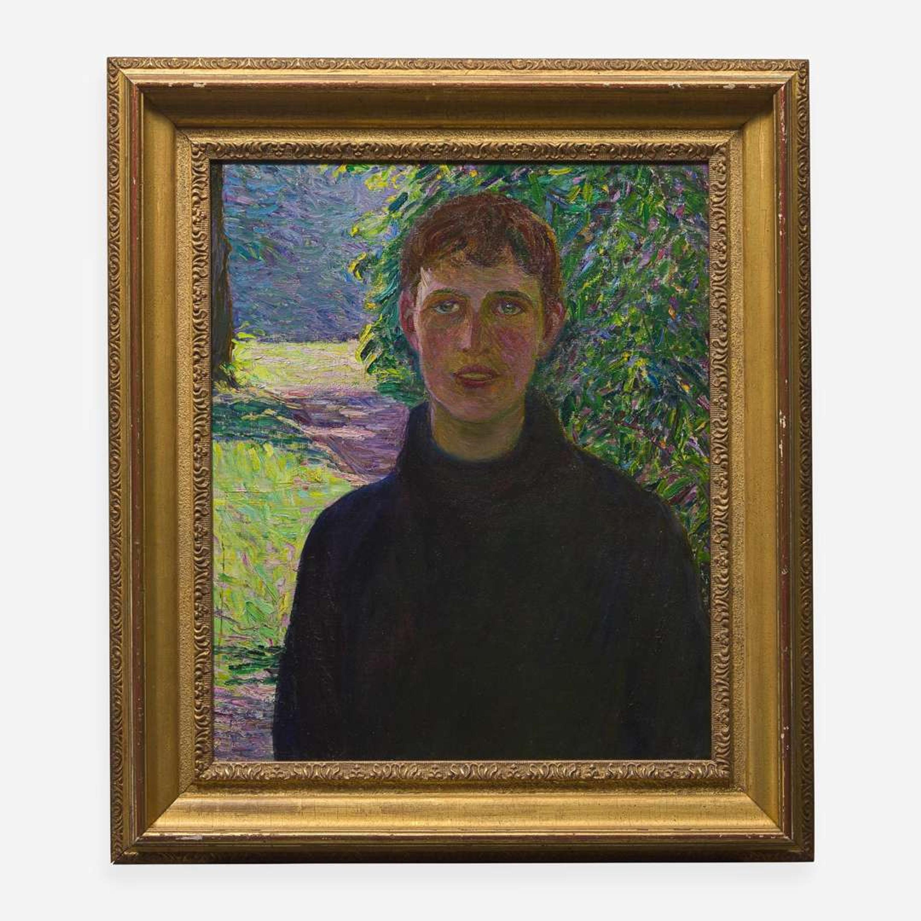 Lilla Cabot Perry (American, 1848-1933) Portrait of a Boy in Black