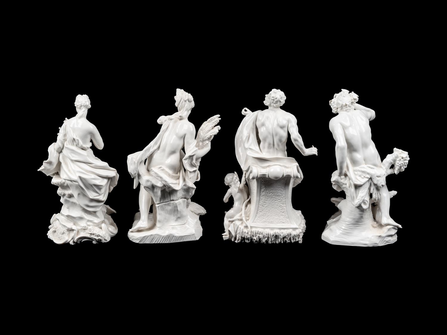 Four German Porcelain Figures Allegorical of the Seasons