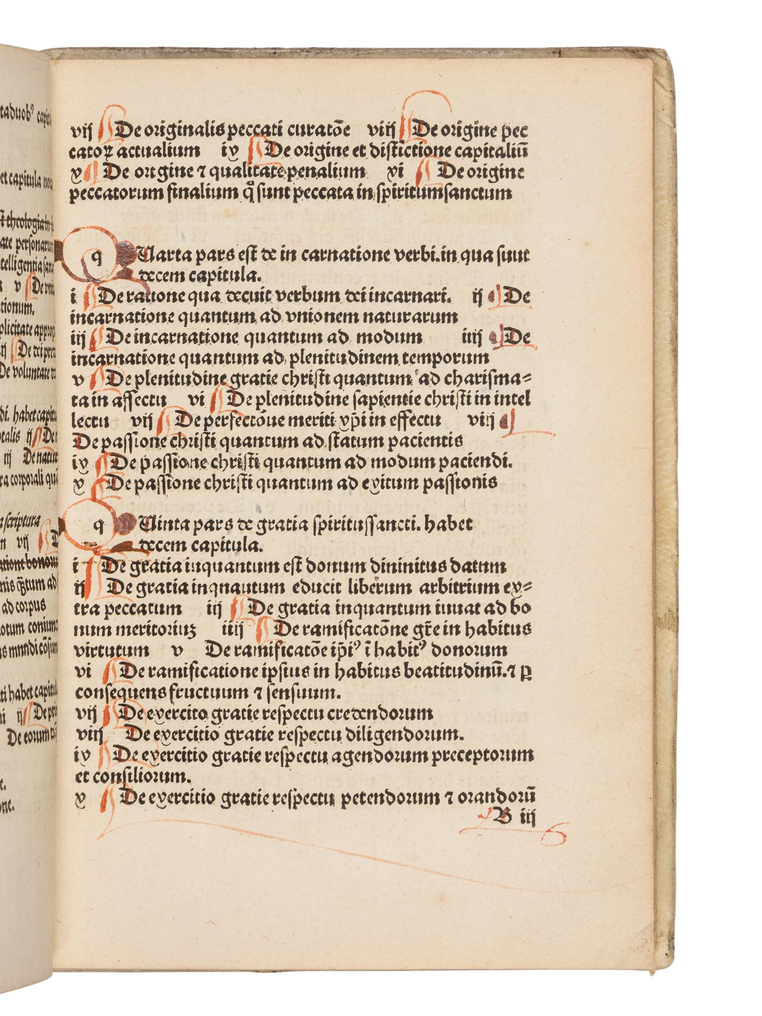 BONAVENTURA (1221-1274). Breviloquium . [Leipzig : Gregorius Böttiger (Werman), about 1495].
