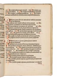 BONAVENTURA (1221-1274). Breviloquium . [Leipzig : Gregorius Böttiger (Werman), about 1495].