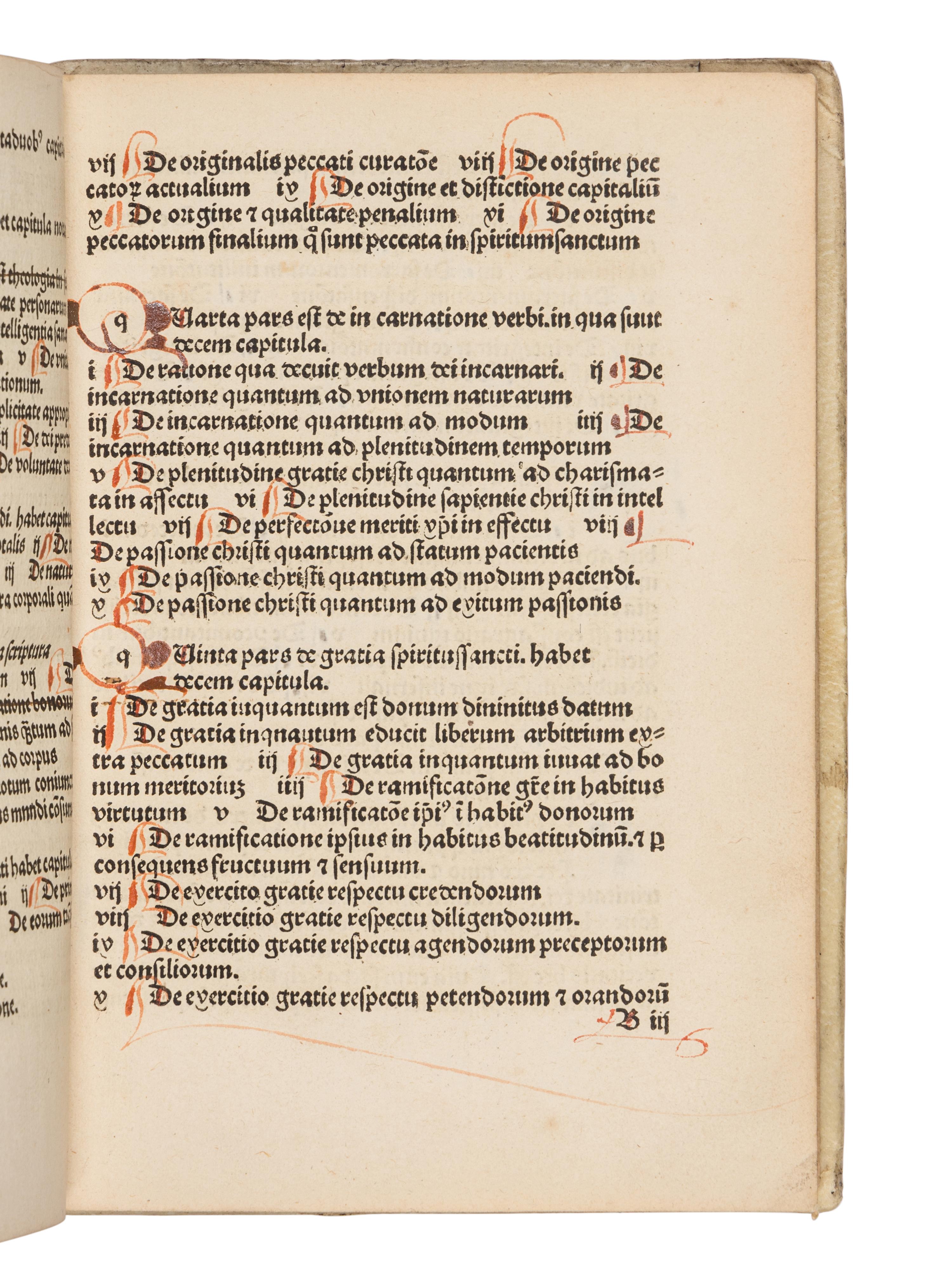 BONAVENTURA (1221-1274). Breviloquium . [Leipzig : Gregorius Böttiger (Werman), about 1495].