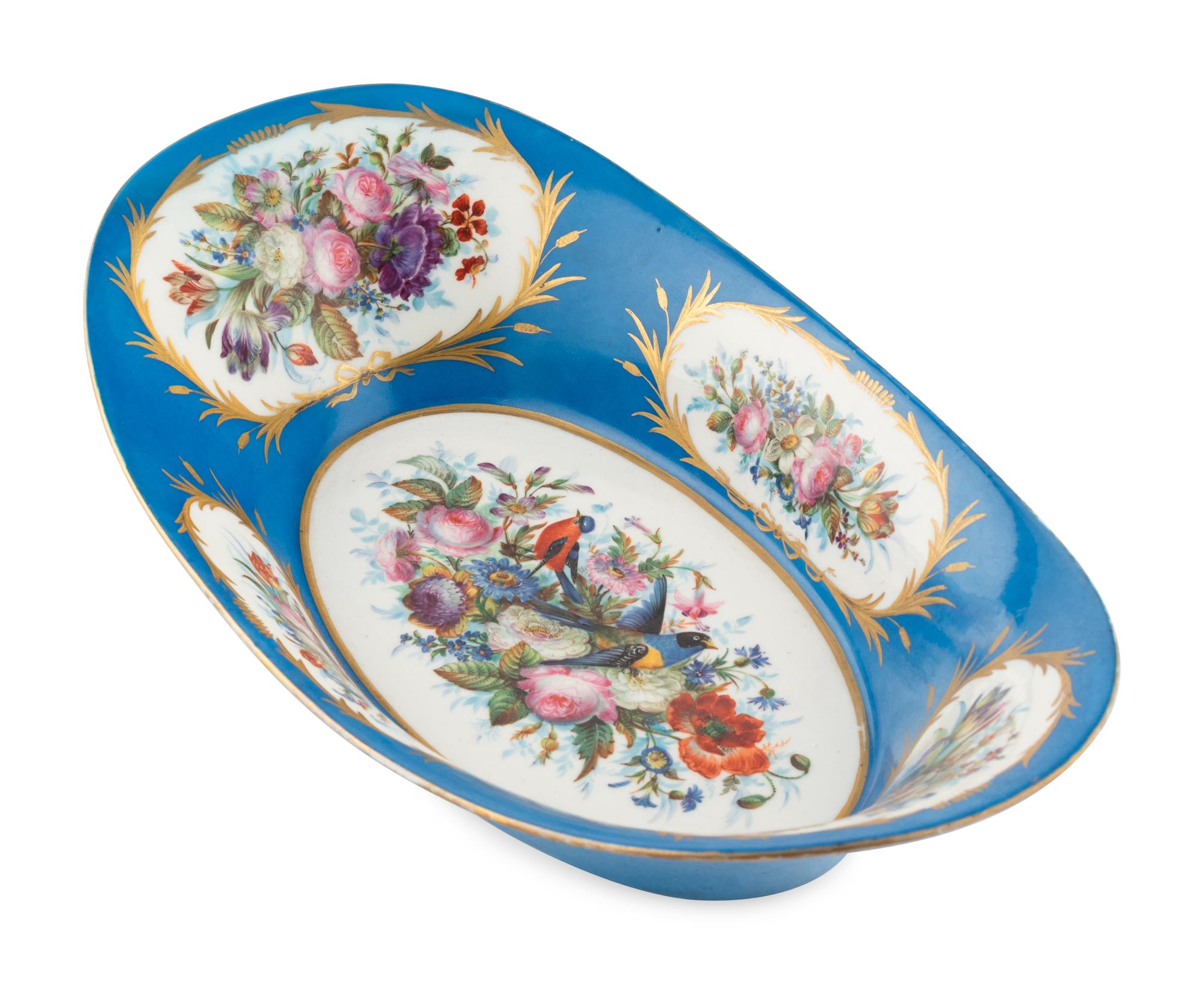 A Sèvres Painted Porcelain Dish