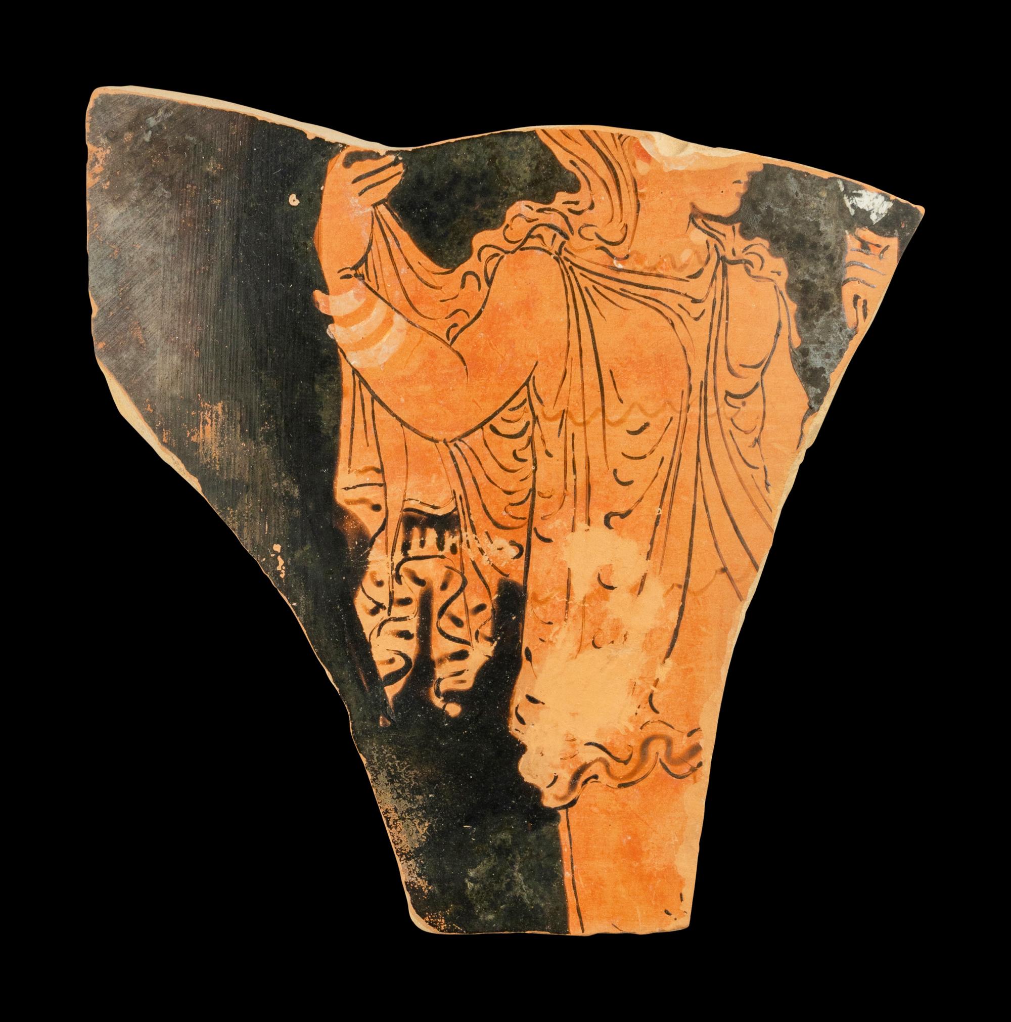 An Apulian Red-Figured Calyx Krater Fragment