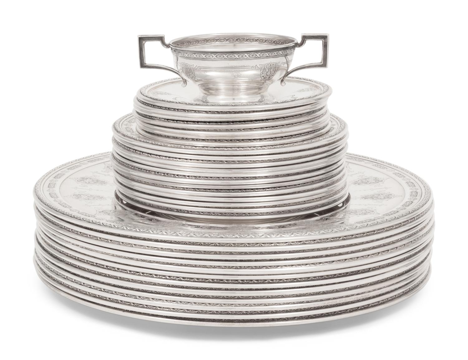 A Set of American Silver Dinner Articles
