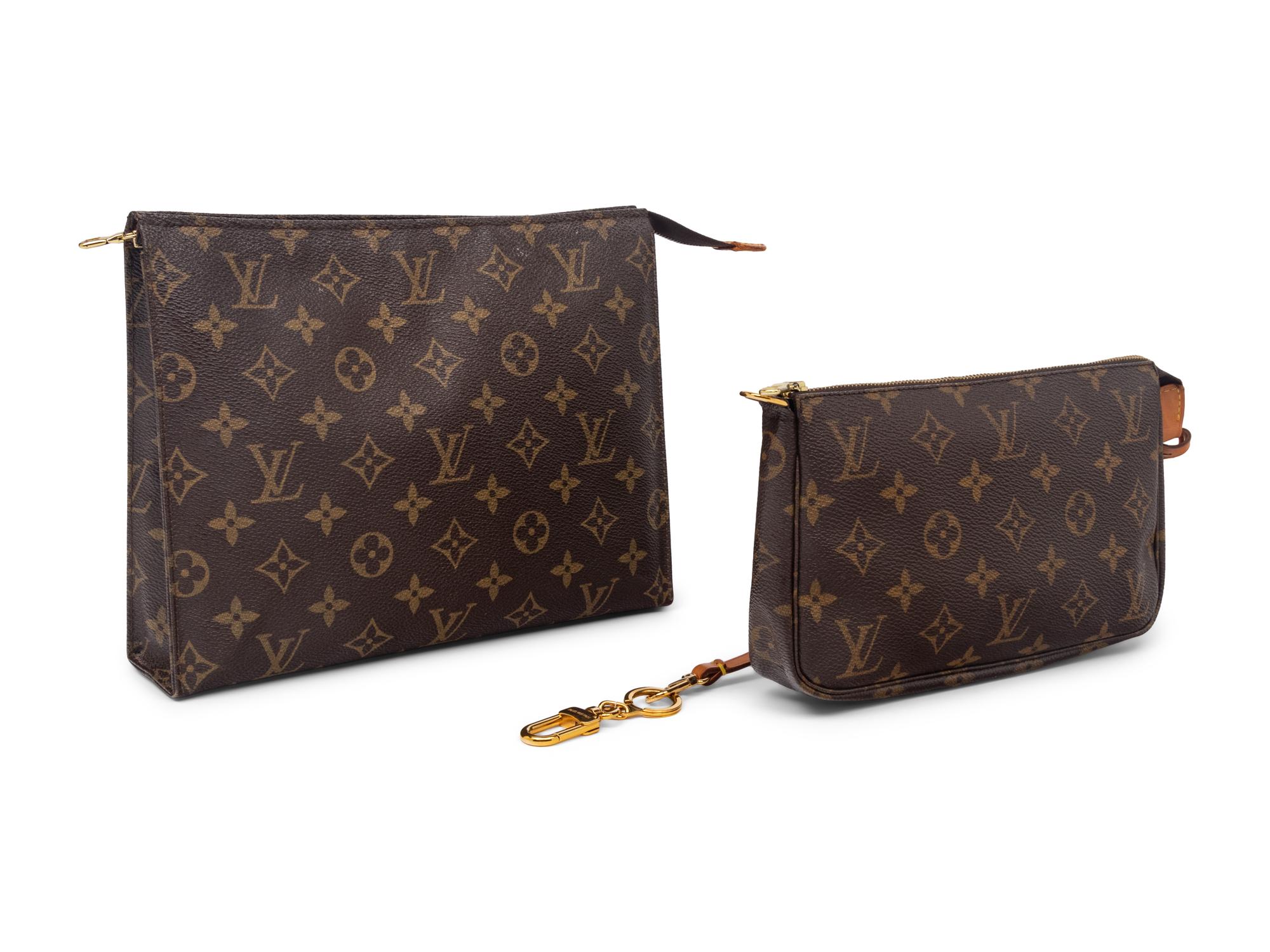 Two Louis Vuitton Monogram Pochettes