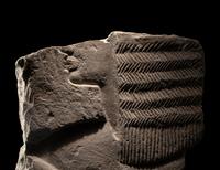 An Egyptian Limestone Relief Fragment