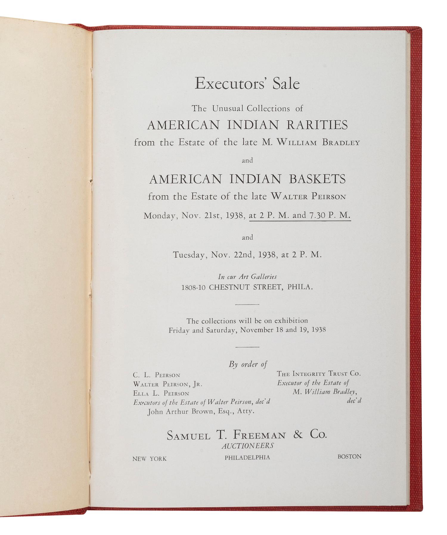 [PERIODICAL] Pair of Early Collection Auction Catalogues