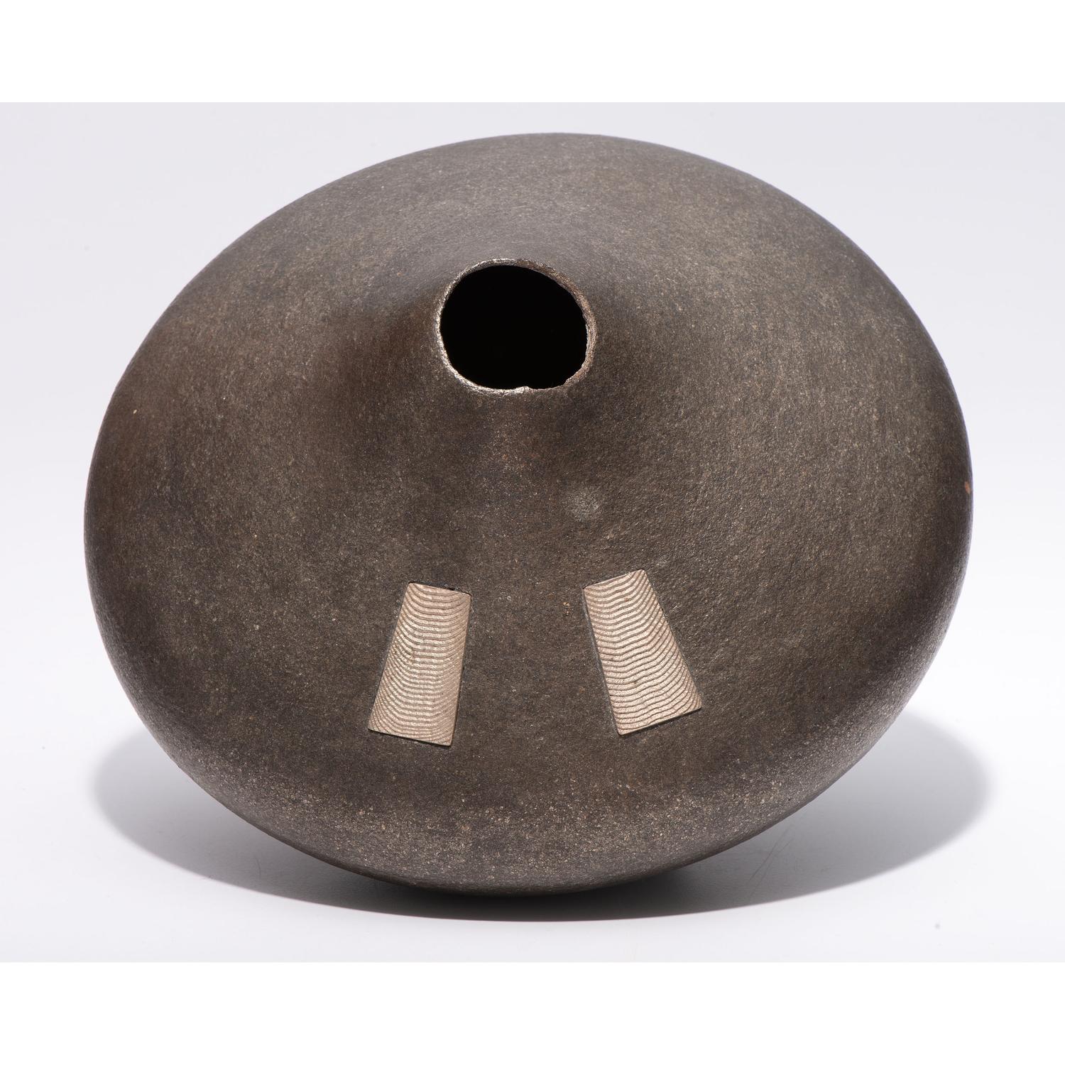 Micaceous Blackware Pottery Jar