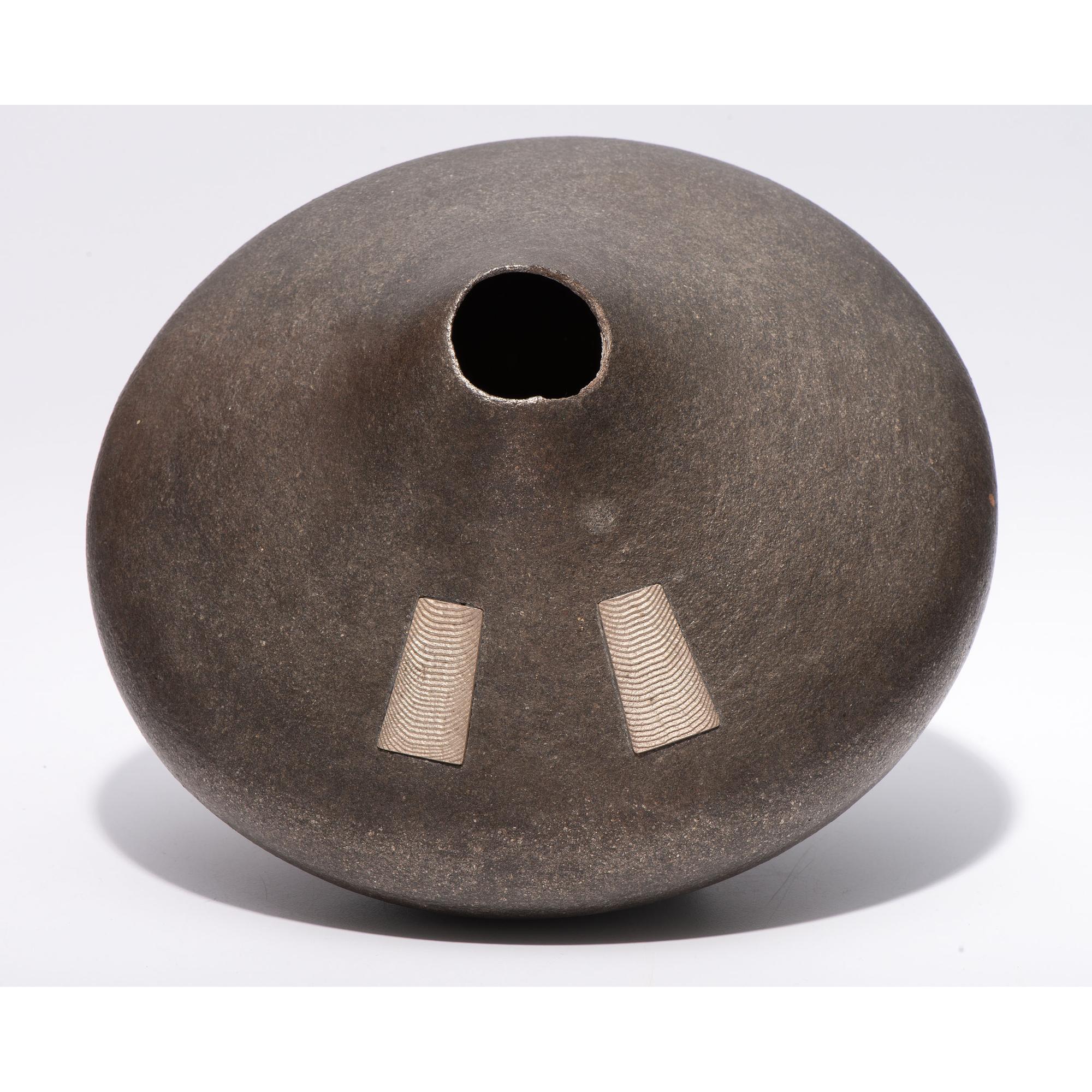 Micaceous Blackware Pottery Jar