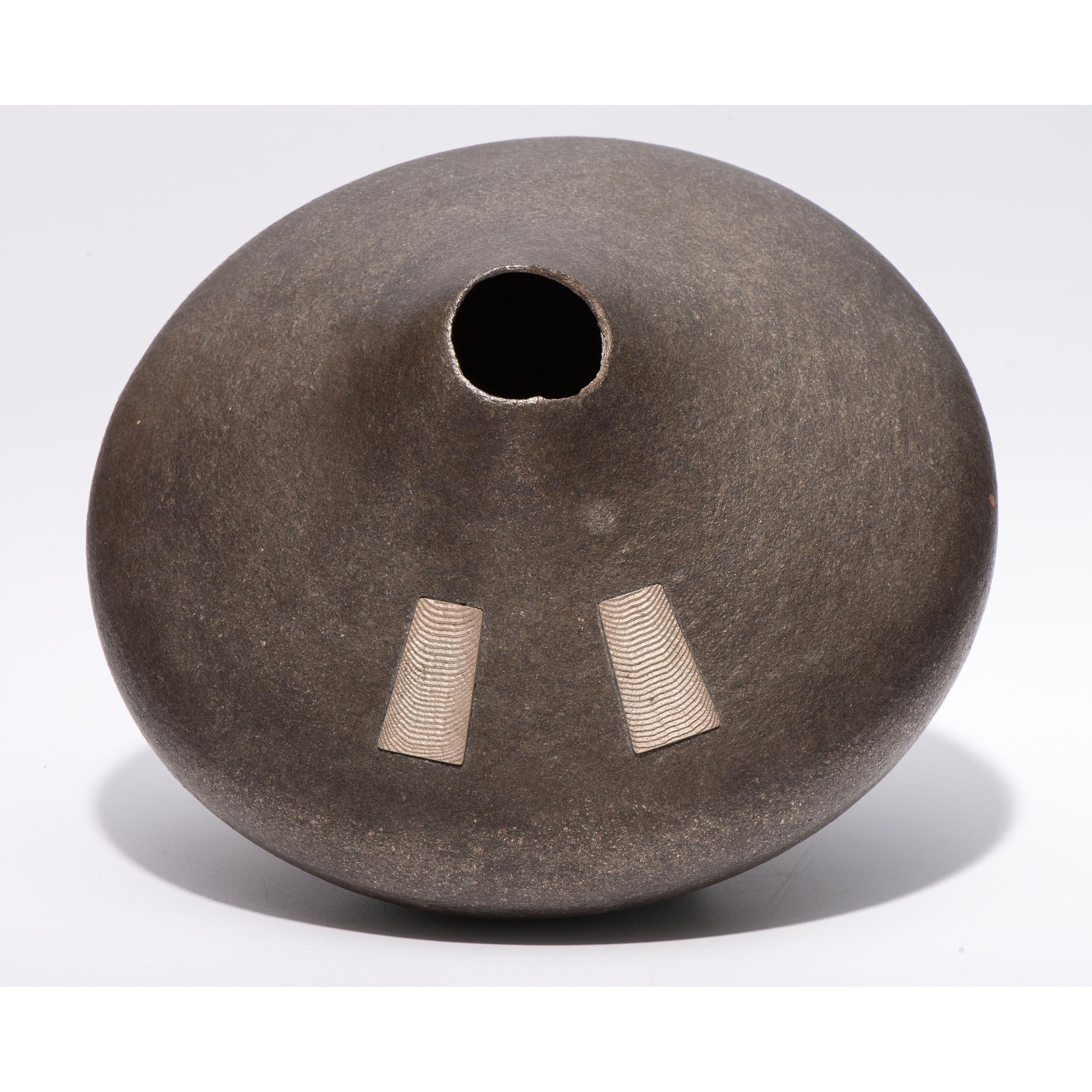 Micaceous Blackware Pottery Jar