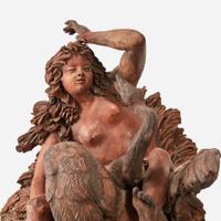 A French Terracotta Group of Leda and the Swan Henri Philippe Joseph Lemaire (French, 1798-1880), 19th century