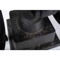 A Landers, Frary & Clark Cast Iron Coffee Mill with an Eagle Finial