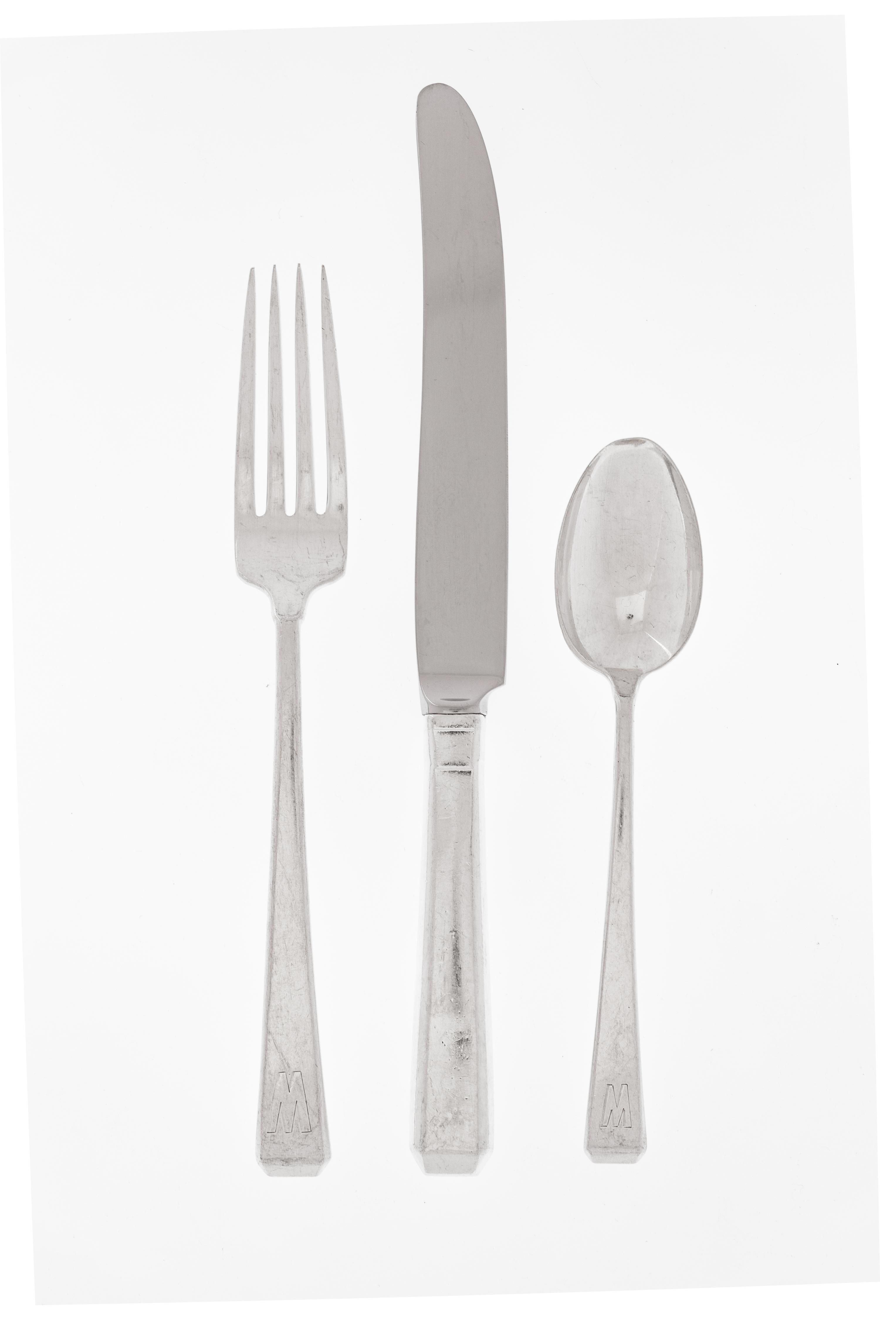 An American Silver Flatware Service