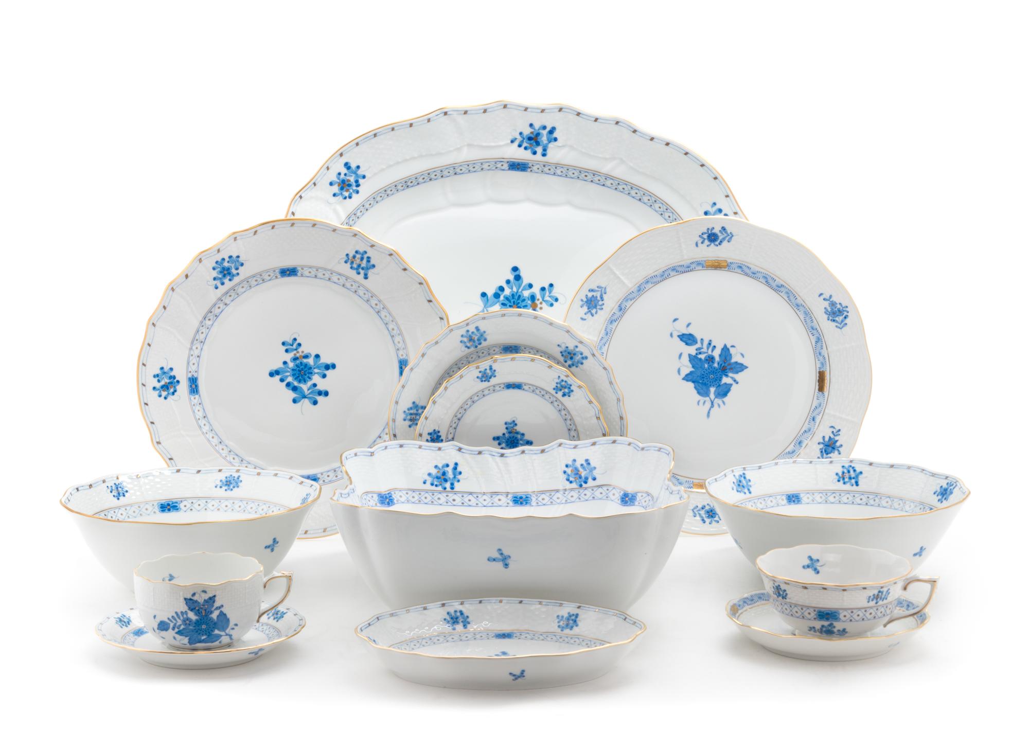 A Herend Porcelain Dinnerware Service