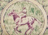 A Wedgwood Thérèse Lessore Decorated Queensware Plate, UK, circa 1920