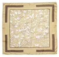 An Hermes Silk Scarf, 35 x 35 inches.