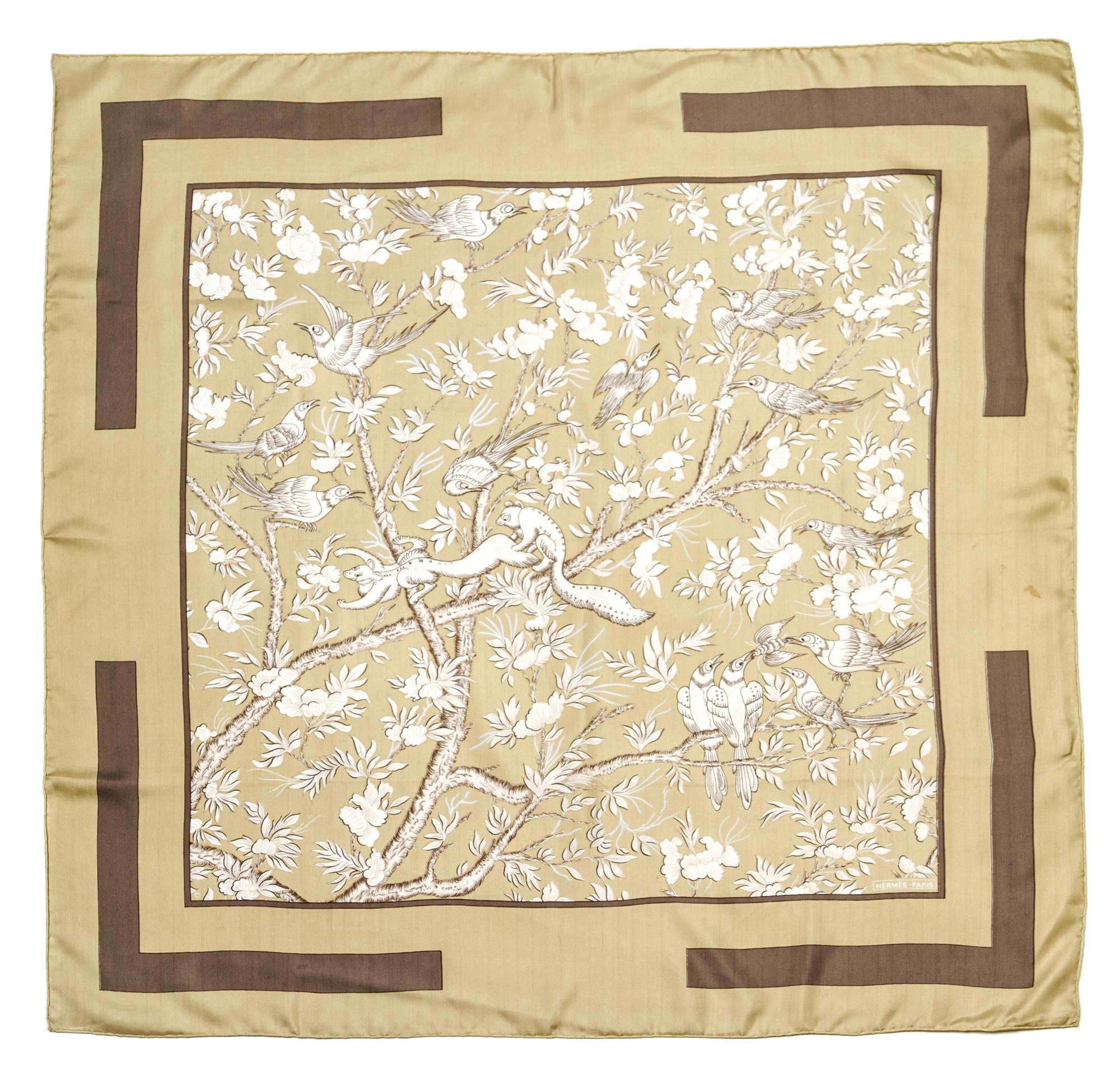 An Hermes Silk Scarf, 35 x 35 inches.