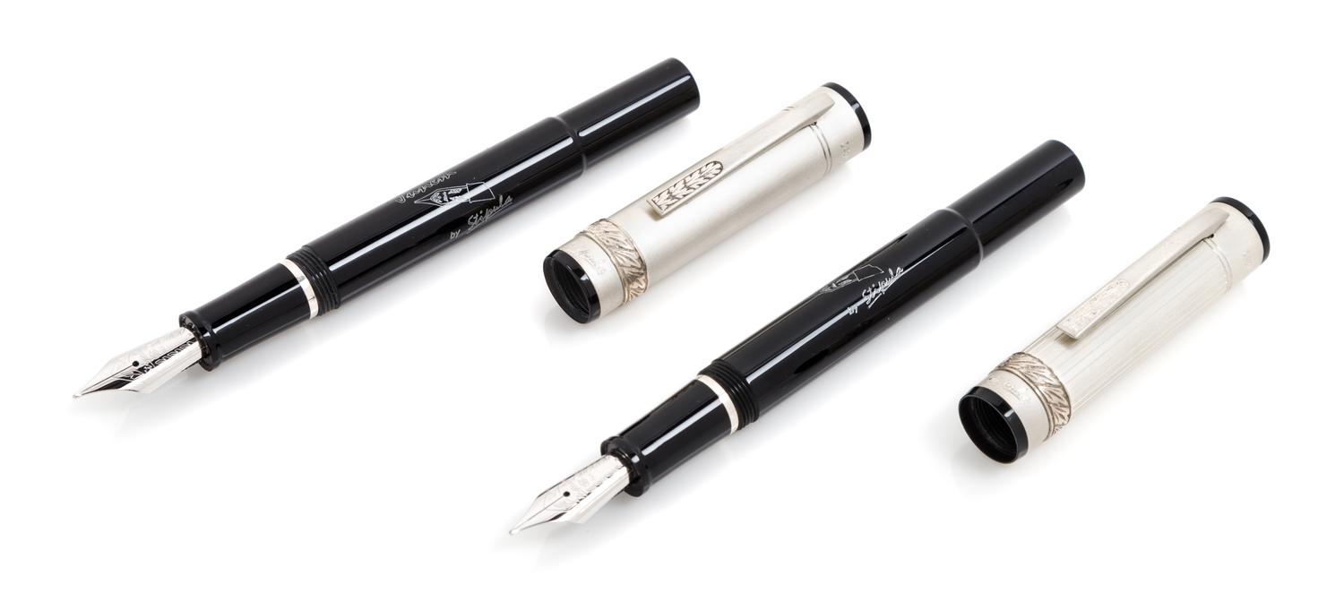 A Pair of Stipula Jerusalem Pens: Junem Limited Edition Fountain Pens