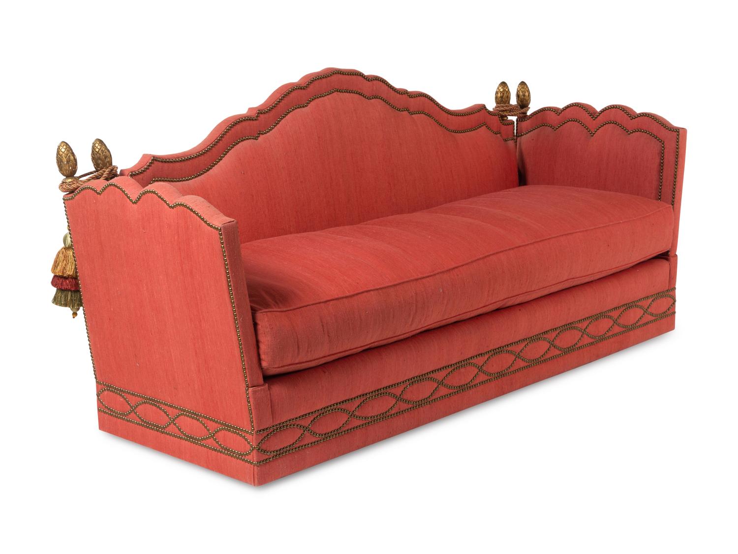 A Neoclassical Style Knole Sofa or Daybed by Baker