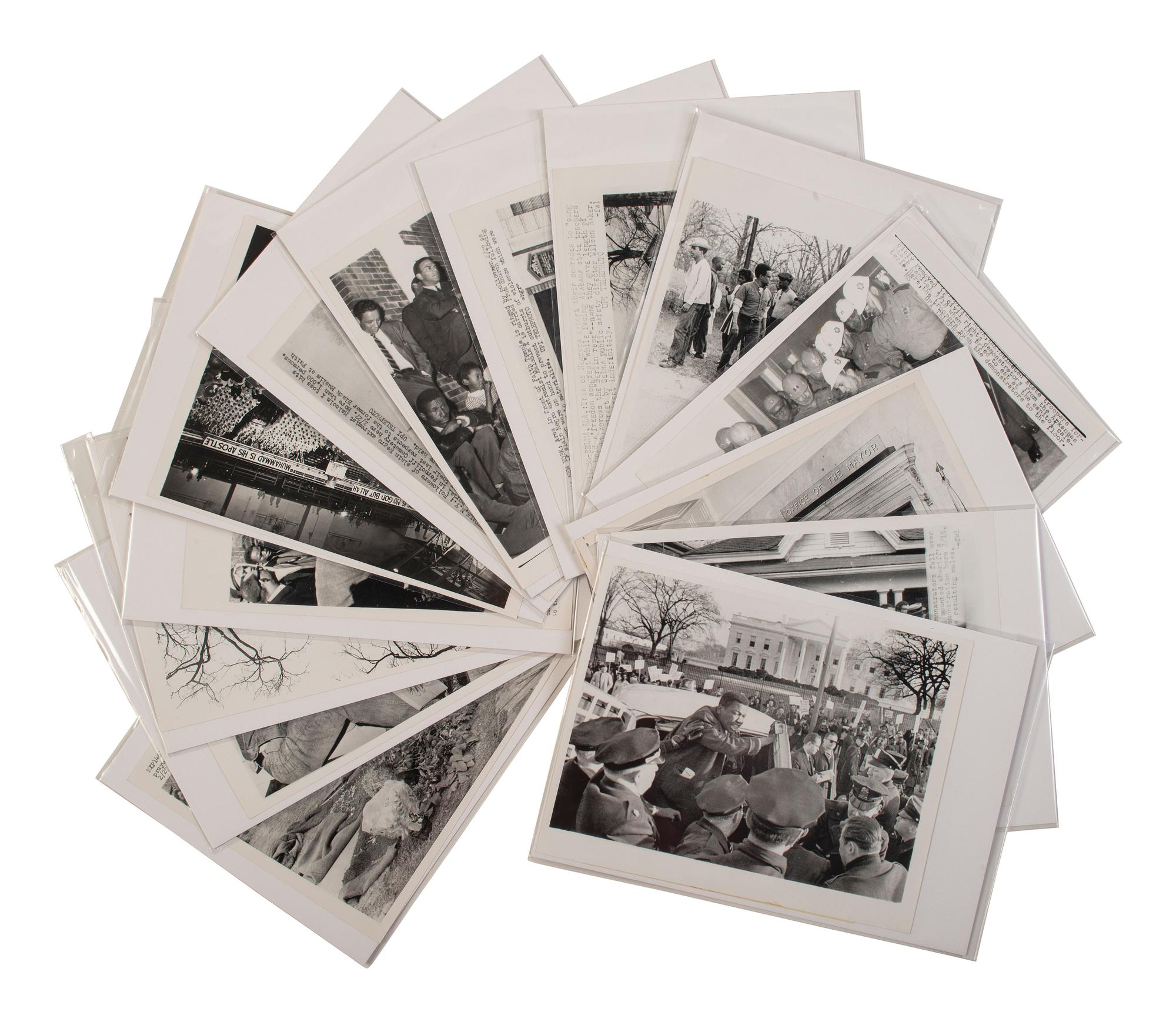 [CIVIL RIGHTS]. 40+ press photographs, most featuring prominent African American subjects of the 20th century.