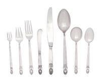 An American Silver Flatware Service