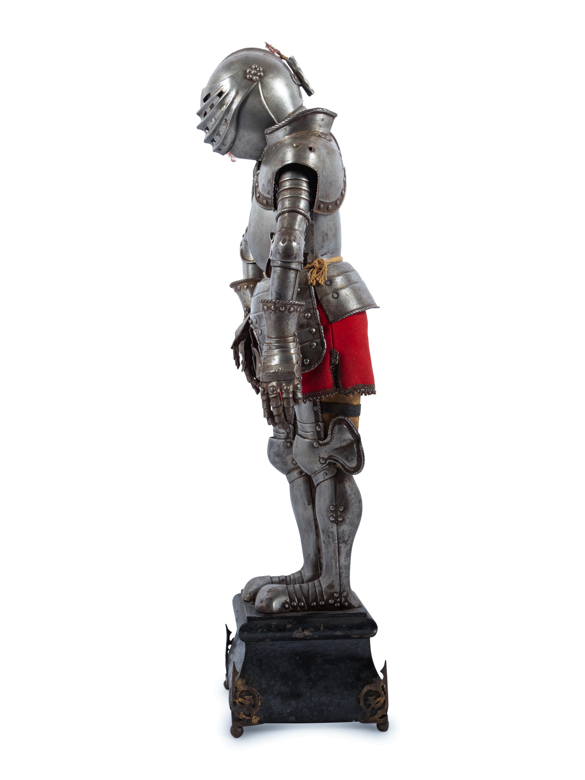 A Victorian Miniature Suit of Armor