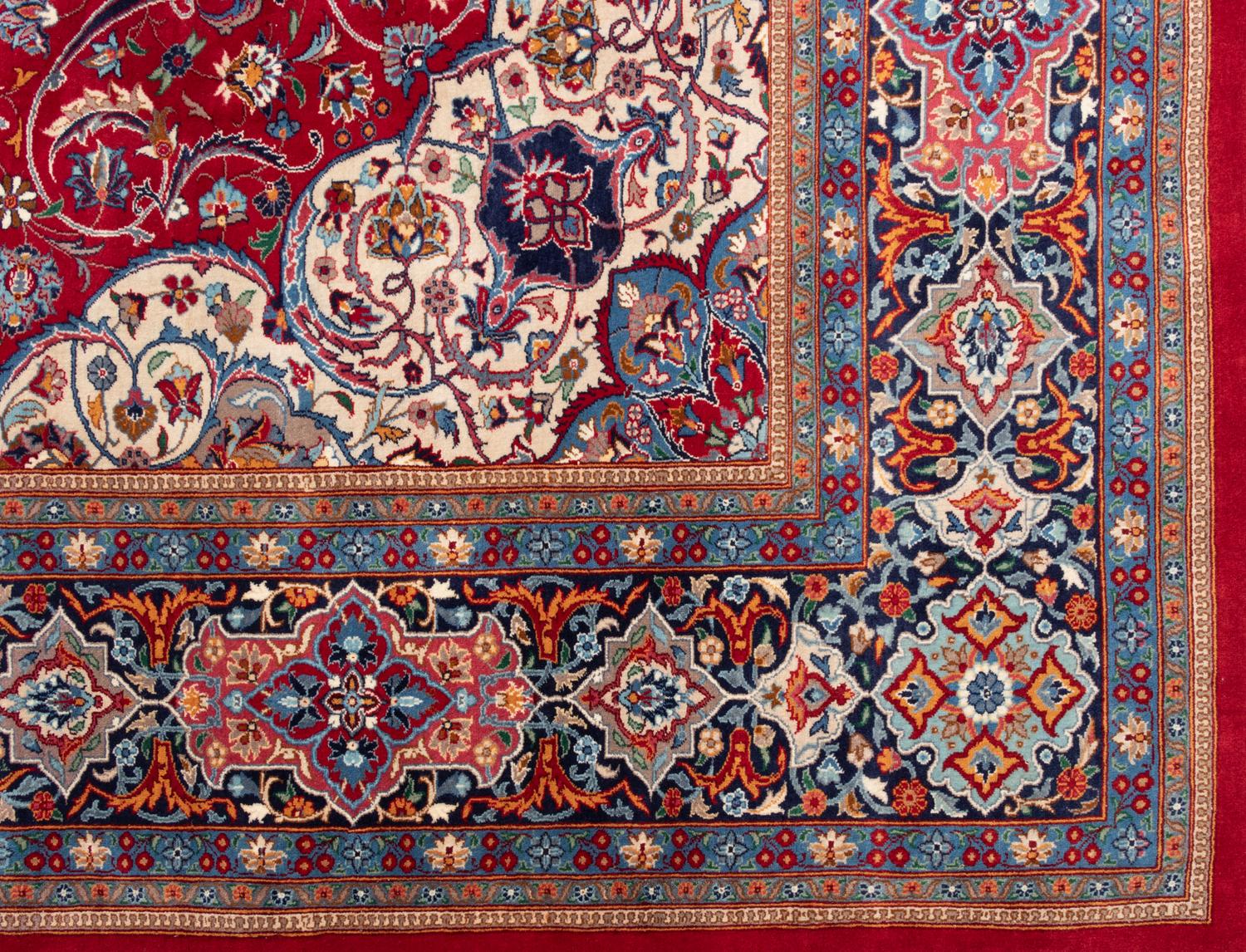A Kashan Wool Rug