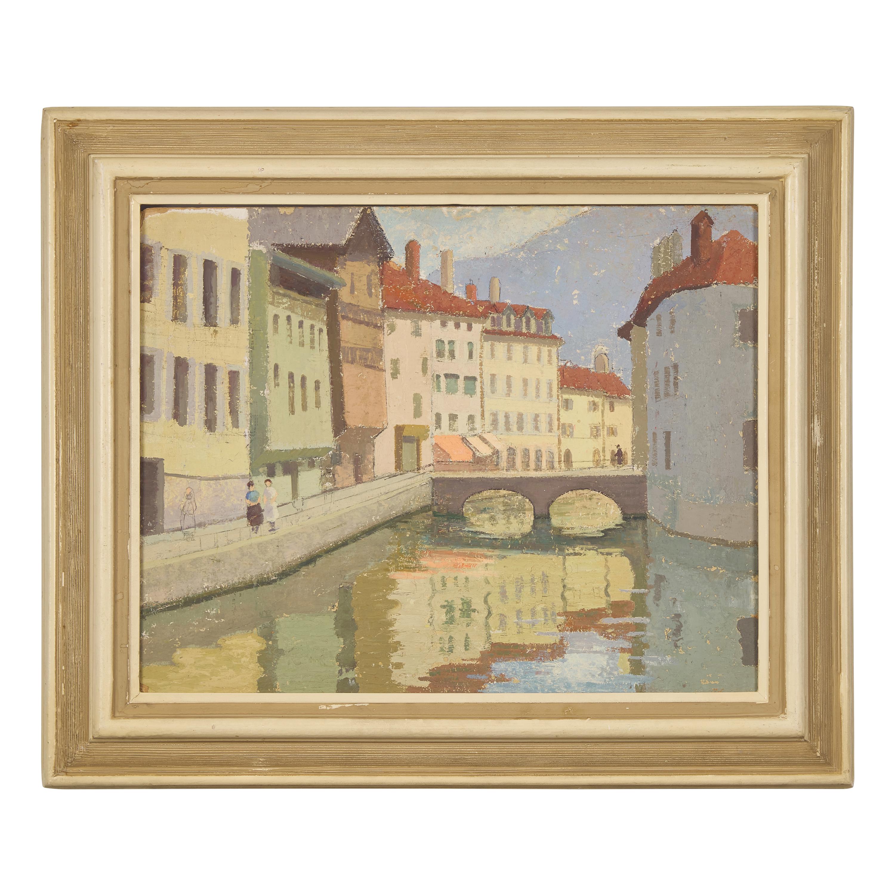 Emma Fordyce MacRae (American, 1887–1974) — The White Bridge, Annecy, 1936