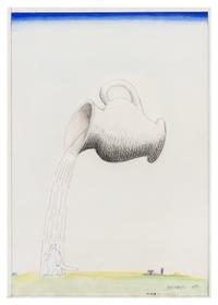 Saul Steinberg, (American, 1914-1999), Rain (Cover F), 1975, study for The New Yorker cover, August 25, 1975