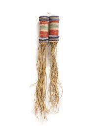 Cheyenne Beaded and Quilled Hair Tubes