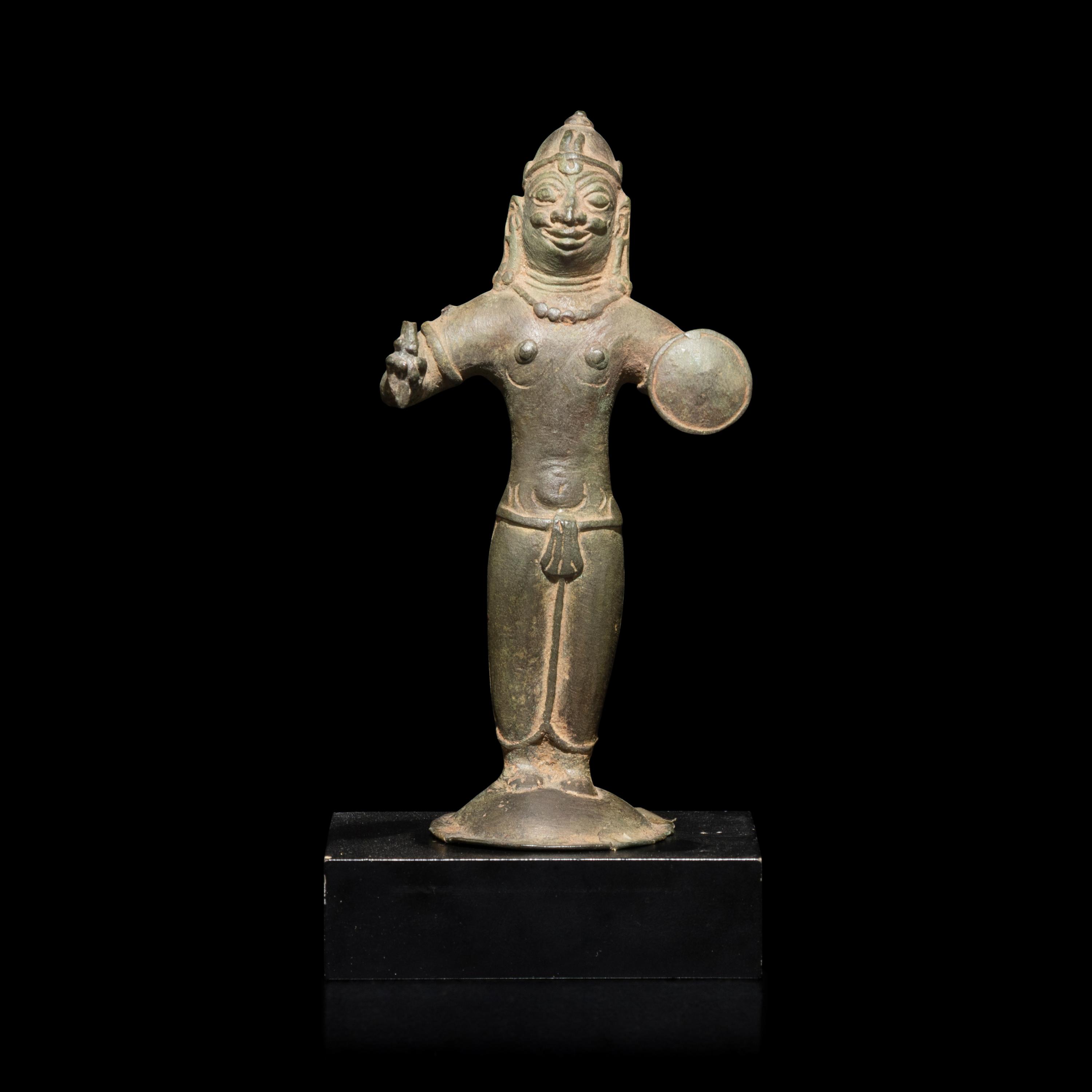 A Southeast Asian Bronze Figure 南亞青銅小造像一尊
