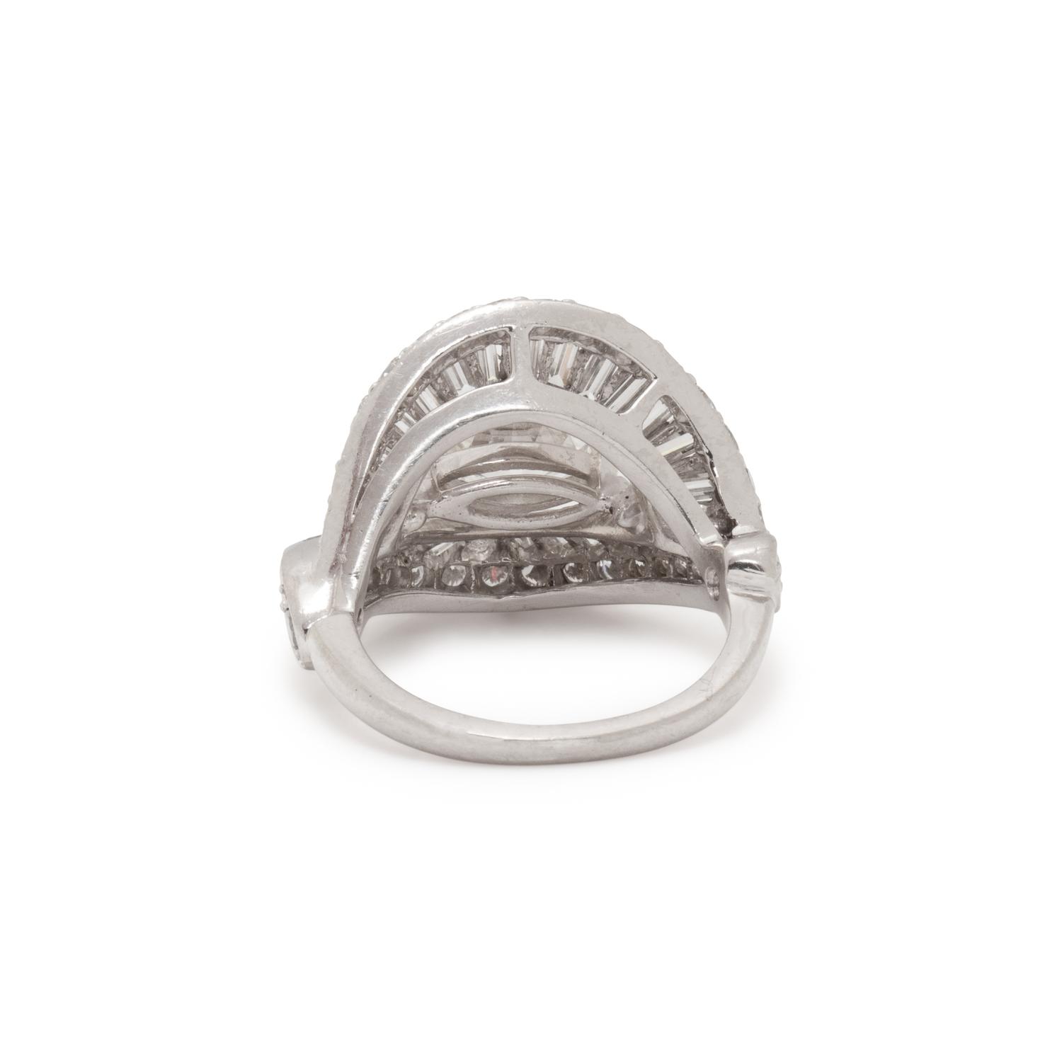 DIAMOND AND PLATINUM RING