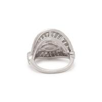 DIAMOND AND PLATINUM RING