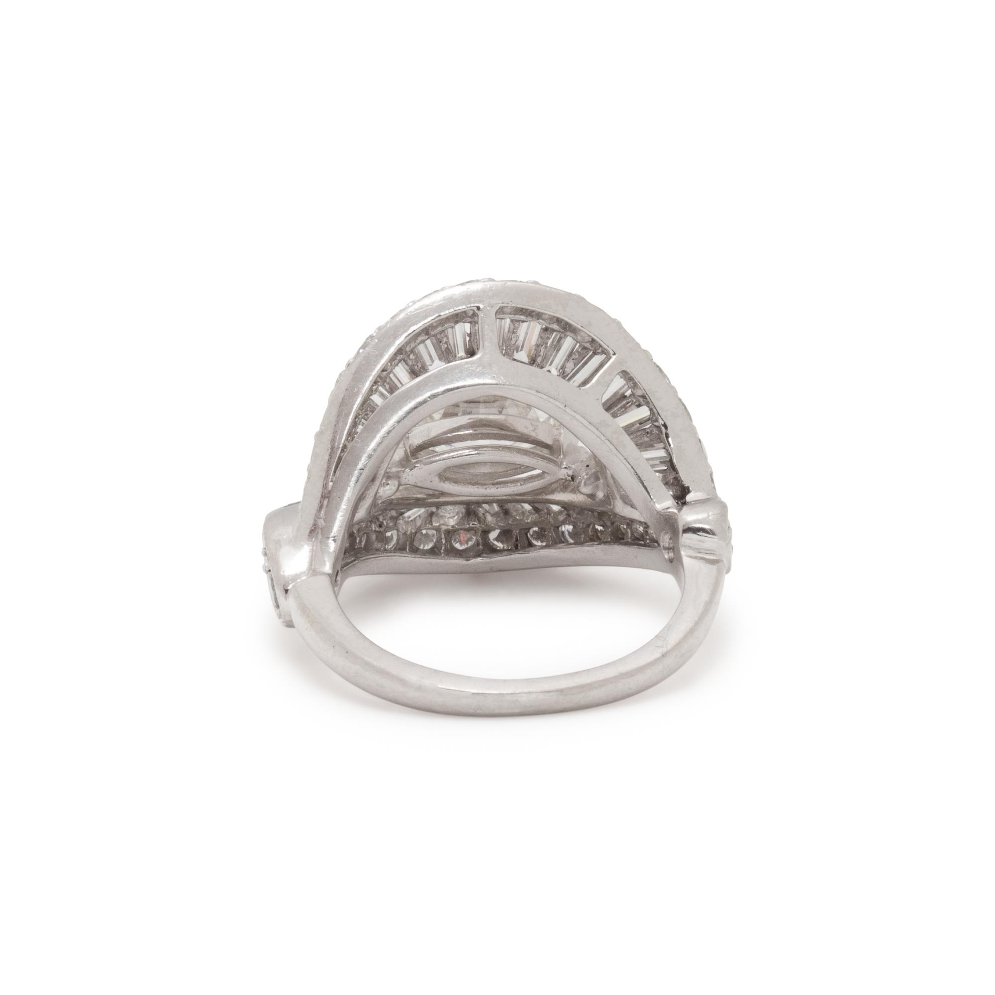 DIAMOND AND PLATINUM RING